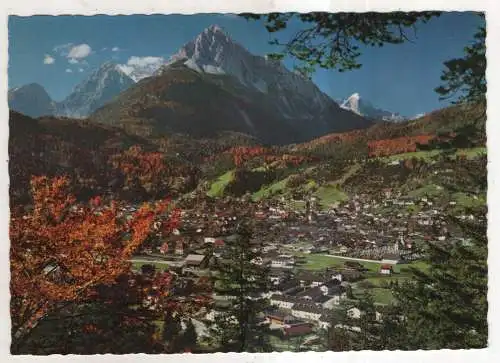 [Ansichtskarte] GERMANY - Mittenwald gegen Wetterstein und Alpspitze. 