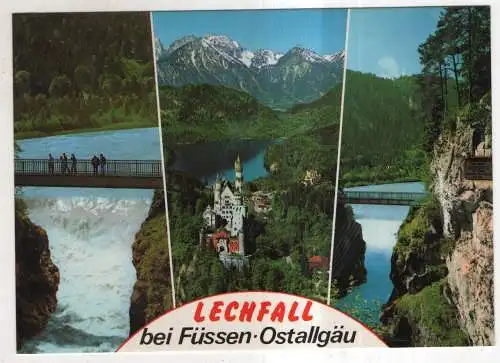 [Ansichtskarte] GERMANY - Lechfall bei Füssen / Ostallgäu. 
