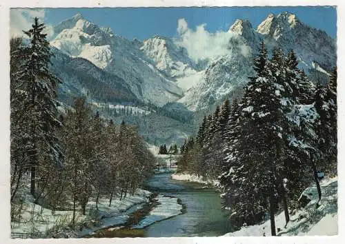 [Ansichtskarte] GERMANY - Zugspitzgruppe mit Loisach. 