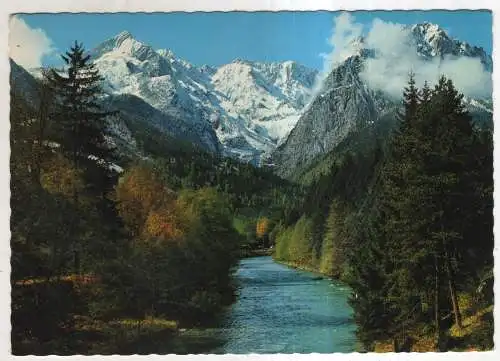 [Ansichtskarte] GERMANY - Zugspitzgruppe mit Loisach. 