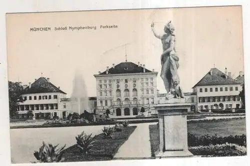 [Ansichtskarte] GERMANY - München - Schloß Nymphenburg - Parkseite. 