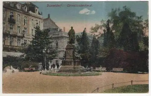 [Ansichtskarte] GERMANY - Düsseldorf - Cornelliusdenkmal. 