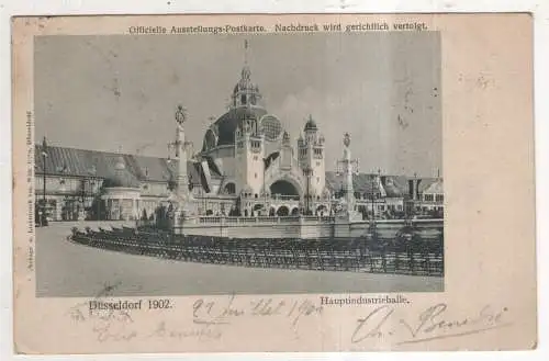 [Ansichtskarte] GERMANY - Düsseldorf 1902 - Hauptindustriehalle. 