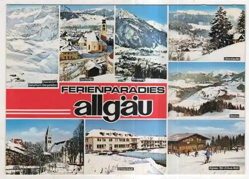 [Ansichtskarte] GERMANY - Ferienparadies Allgäu. 