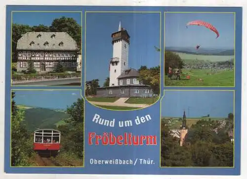 [Ansichtskarte] Oberweißbach / Thür. - Rund um den Fröbelturm. 