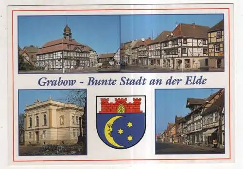 [Ansichtskarte] Grabow - Bunte Stadt an der Elde. 