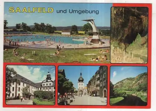 [Ansichtskarte] Saalfeld und Umgebung. 