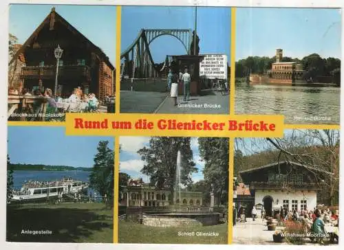 [Ansichtskarte] Rund um die Glienicker Brücke. 