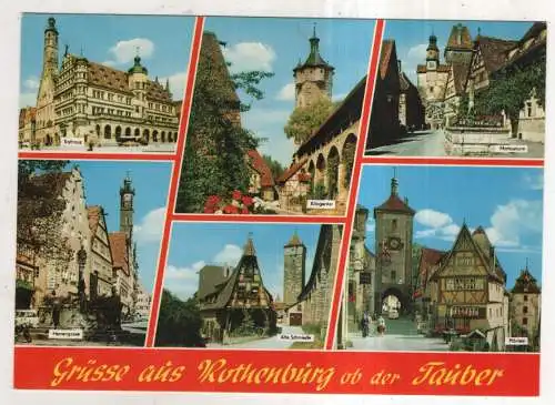 [Ansichtskarte] Rothenburg ob der Tauber. 