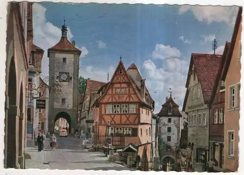 [Ansichtskarte] Rothenburg ob der Tauber - Plönlein. 