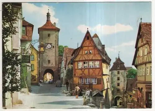 [Ansichtskarte] Rothenburg ob der Tauber - Das Plönlein. 