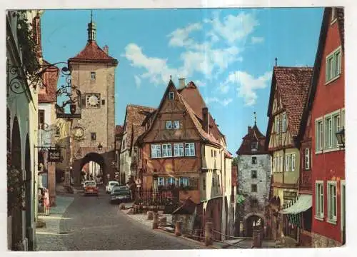 [Ansichtskarte] Rothenburg ob der Tauber - Am Plönlein. 