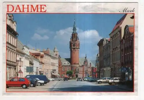 [Ansichtskarte] Dahme / Mark - Hauptstraße mit Rathaus. 