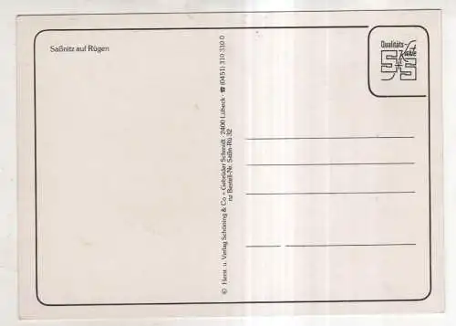 [Ansichtskarte] Saßnitz / Rügen. 