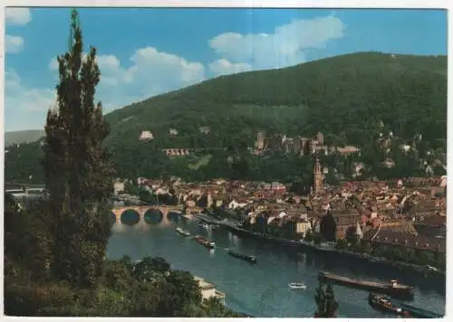 [Ansichtskarte] Heidelberg - Blick vom Philosophenweg. 