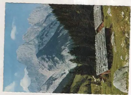 [Ansichtskarte] Berchtesgadener Land - Hirschbichl-Bindalm mit Ramsauer Dolomiten. 