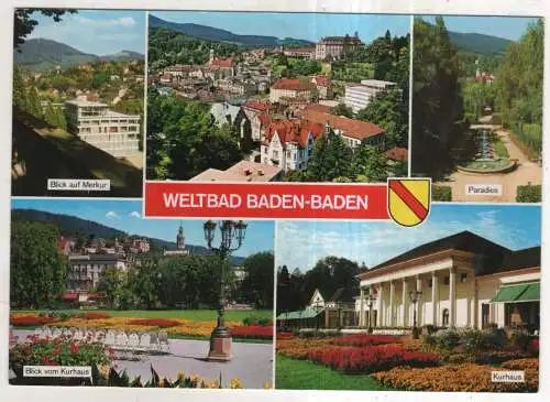 [Ansichtskarte] GERMANY - Weltbad Baden-Baden. 