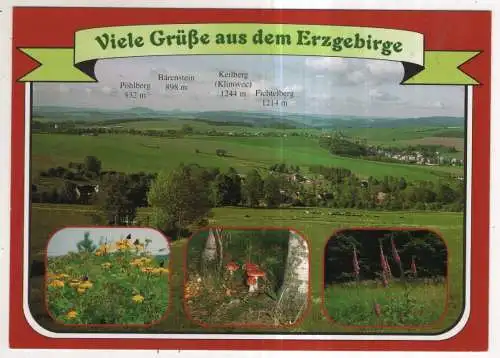 [Ansichtskarte] GERMANY - Viele Grüße aus dem Erzgebirge. 