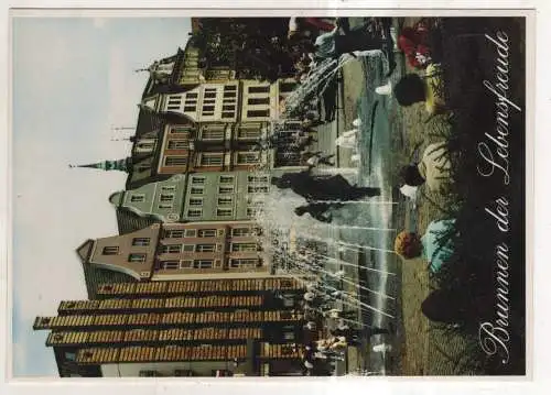 [Ansichtskarte] GERMANY - Rostock - Brunnen der Lebensfreude. 