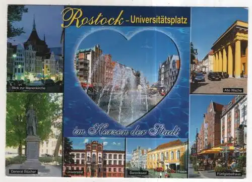 [Ansichtskarte] GERMANY - Rostock - Universitätsplatz. 