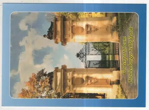 [Ansichtskarte] GERMANY - Gartenportal zum Oranienburger Schloßpark. 