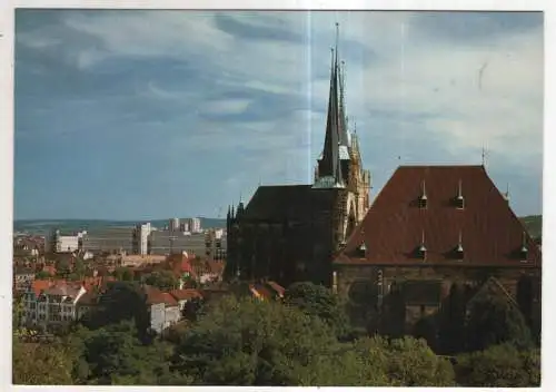 [Ansichtskarte] GERMANY - Erfurt - Blick vom Petersberg auf St. Severi-Kirche. 