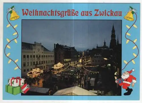 [Ansichtskarte] GERMANY - Zwickau - Weihnachtsgrüße. 