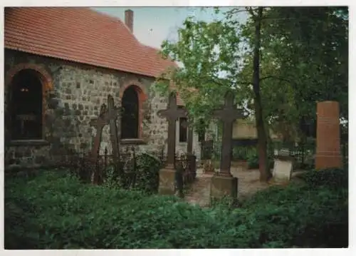 [Ansichtskarte] GERMANY - Groß Ziethen - Alter Kirchhof an der Evangelische Dorfkirche. 