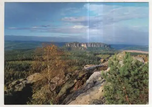 [Ansichtskarte] GERMANY - Sächsische Schweiz - Blick vom Gohrischstein zum Pfaffenstein. 