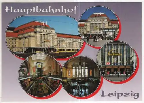 [Ansichtskarte] GERMANY - Leipzig - Hauptbahnhof. 