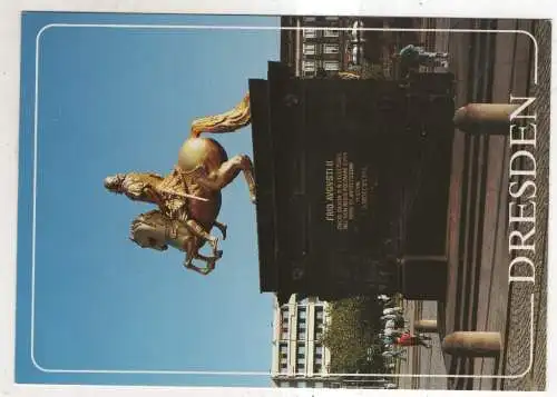 [Ansichtskarte] GERMANY - Dresden - Denkmal Goldener Reiter. 