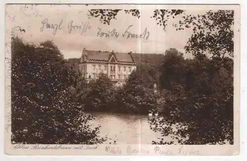 [Ansichtskarte] GERMANY - Schloss Reinhardsbrunn mit Teich. 