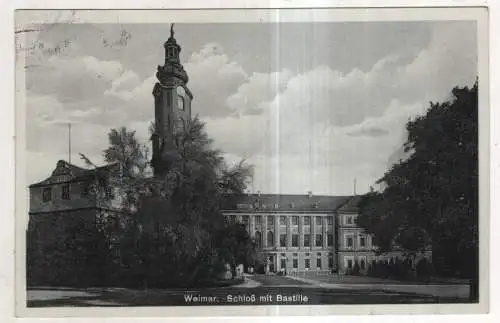 [Ansichtskarte] GERMANY - Weimar - Schloß mit Bastille. 