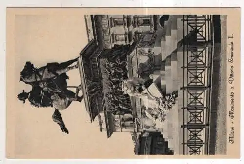 [Ansichtskarte] ITALY - Milano - Monumento a Vittorio Emanuele II. 