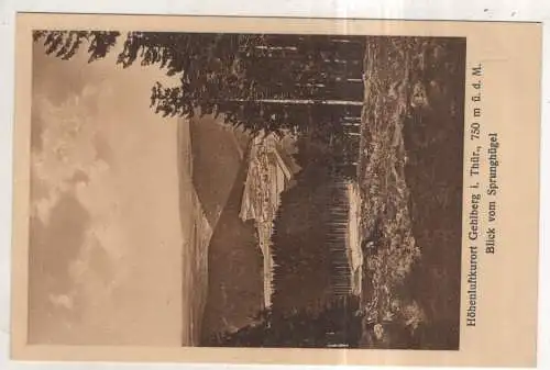 [Ansichtskarte] GERMANY - Gehlberg i. Thür. - Blick vom Sprunghügel. 