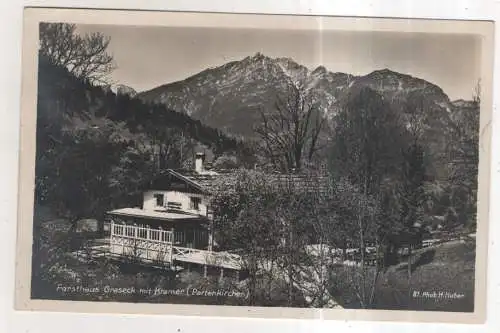 [Ansichtskarte] GERMANY - Forsthaus Graseck mit Kramer / Partenkirchen. 