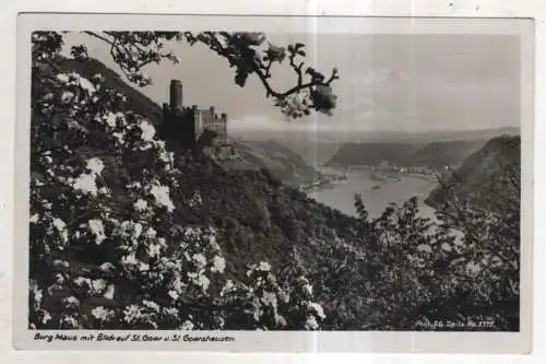 [Ansichtskarte] GERMANY - Burg Maus mit Blick auf St. Goar u. St. Goarshausen. 