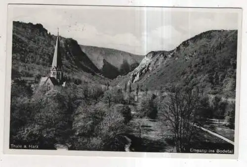 [Ansichtskarte] GERMANY - Thale a. Harz - Eingang ins Bodetal. 