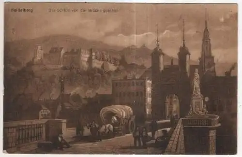 [Ansichtskarte] GERMANY - Heidelberg - das Schloß von der Brücke gesehen. 