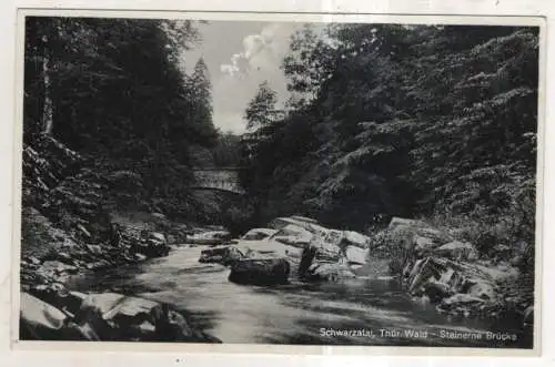 [Ansichtskarte] GERMANY - Schwarzatal / Thür. Wald - Steinerne Brücke. 