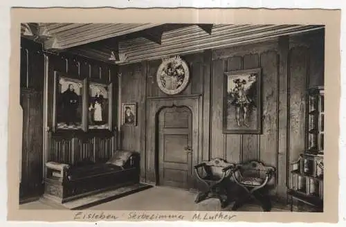 [Ansichtskarte] GERMANY - Lutherstadt Eisleben - Luthers Sterbehaus - Schlafzimmer. 