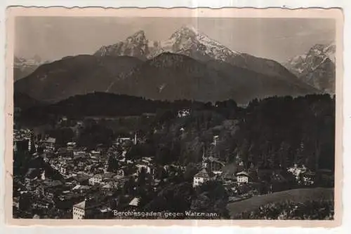 [Ansichtskarte] GERMANY - Berchtesgaden gegen Watzmann. 