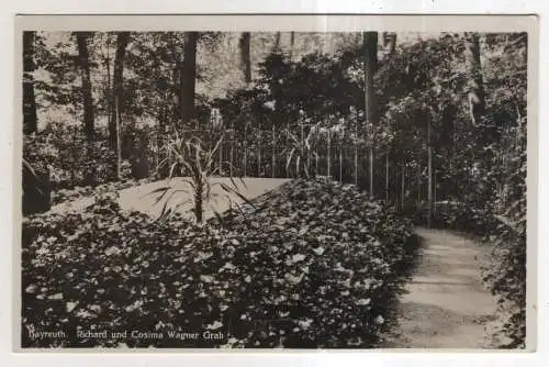 [Ansichtskarte] GERMANY - Bayreuth - Richard und Cosima Wagner Grab. 