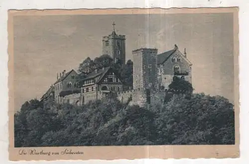 [Ansichtskarte] GERMANY - Die Wartburg von Südwesten. 