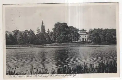 [Ansichtskarte] GERMANY - Wörlitz - Wörlitzer Park - Blick auf Kirche und Schloß. 