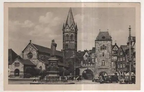 [Ansichtskarte] GERMANY - Eisenach - Nikolaikirche und Lutherdenkmal. 