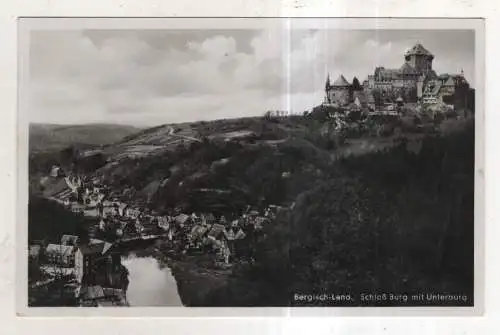 [Ansichtskarte] GERMANY -  Bergisch-Land - Schloß Burg mit Unterburg. 