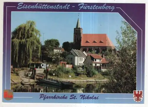 [Ansichtskarte] GERMANY - Eisenhüttenstadt - Fürstenberg - Pfarrkirche St. Nikolai. 