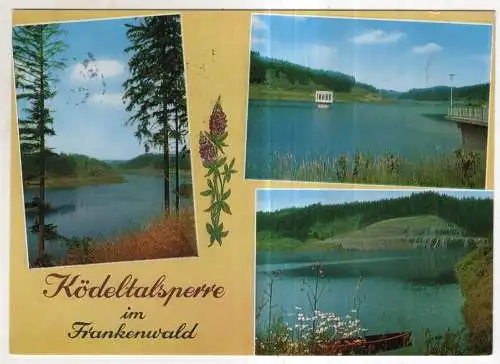 [Ansichtskarte] GERMANY - Ködeltalsperre im Frankenwald. 
