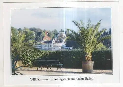 [Ansichtskarte] GERMANY - Baden-Baden - VdK Kur- und Erholungsheim. 